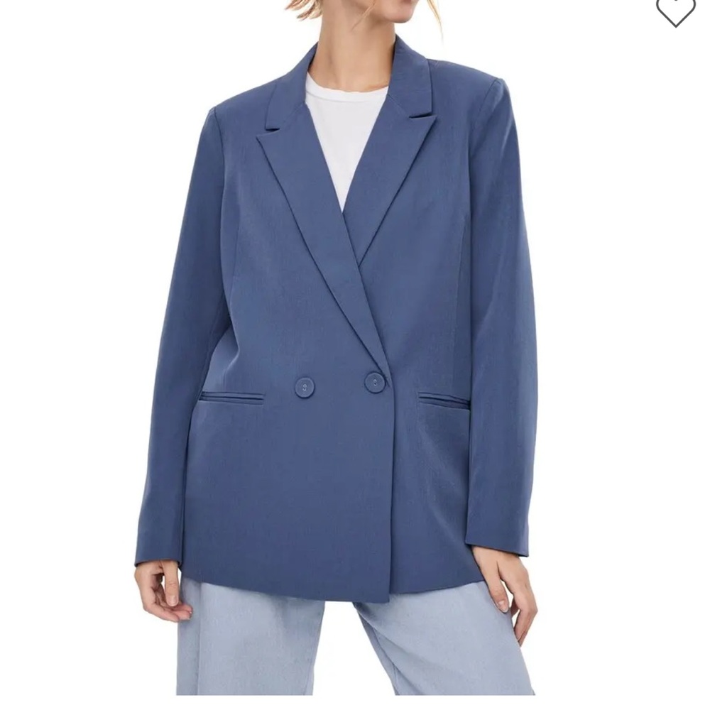 Aware by VERO MODA Oversize Blazer - Vintage Indigo- size 6
